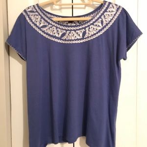 Common Thread Scoop Neck Stitch Top
